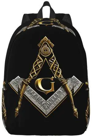 FYCFSLMY Master Mason Masonic Backpack with Adjustable Straps, Suitable for Travel Picnics Activities