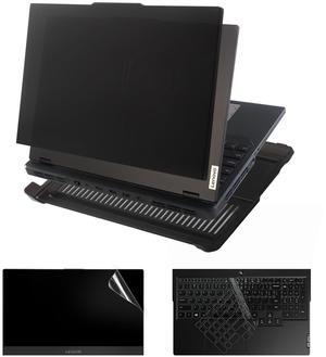 IMMOENUC 4-in-1 Laptop Case for 2024/2023 Legion Pro 5 16 inches Hard Shell Protective Cover Legion Pro 5 16IRX9/16ARX8/16IRX8 Keyboard Cover & Screen Film(Matte Black)