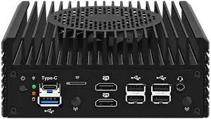 Firewall Mini PC 2x10G SFP+ Ports,Intel Alder Lake i3-N305(8C/8T,up to 3.8GHz) 2X i226-V 2.5GbE Mini Soft Router,SODIMM DDR5+M.2 NVMe SSD/2HDMI/USB2.0/USB3.2Gen1/Type-C Mini Desktop Computer