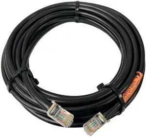 JEFA Tech 50 Feet Outdoor Rated Shielded Cat6 Ethernet Cable with TOUGHCable Connectors, Non-Booted, UV Protected, Direct Burial, ESD Protected, POE, 23AWG Solid Copper