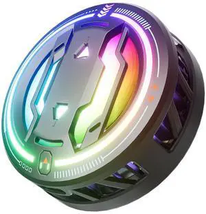 KenKe Magnetic Cell Phone Cooler for Gaming, Portable Lightweight Mobile Phone Cooling Fan with RGB Lights for iPhone and Android, Universal Radiator with Freeze Mode for Mobile Gaming,Live Streaming