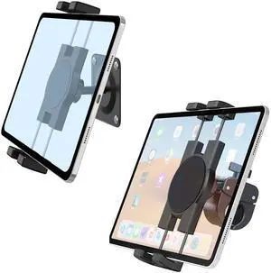 Keuvirya iPad Wall Mount, Universal 360° Rotating Tablet Wall Mount Holder, Phone Holder Arm Bracket, Compatible with 4.7"-12.9" Devices Including iPad Pro, Mini, Air - Ideal for Home, Office Use