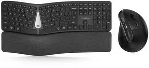 OLED Screen Ergonomic Mouse and Split Ergonomic Keyboard Comb