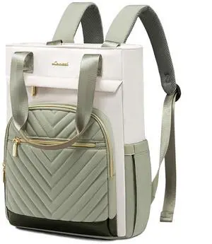 LOVEVOOK Laptop Backpack for Women, 17 Inch Work Laptop Bag Teacher Nurse Backpack, Wide Open Travel Backpack Purse Convertible Business Computer Tote Daypack