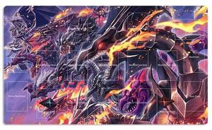 Mlikemat New Playmat Red-Eyes Black Dragon Mouse Pad TCG CCG Trading Card Game Mat + Free Bag (ZD014-624)