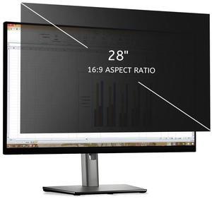 MOBDIK 28 Inch Monitor Computer Privacy Screen Filter for 16:9 Aspect Ratio, Anti Blue Light, Anti Glare & Spy - 1 Pack