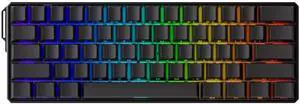 MONSGEEK FUN60 Ultra Rapid Trigger Gaming Keyboard 8k SP Magnetic Switch HE Aluminum Keyboard Multi-Modes Black Shine-Through (Glare Magnetic Switch)