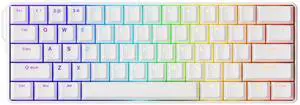 MONSGEEK FUN60 Ultra Rapid Trigger Gaming Keyboard 8k Magnetic Switch TMR Aluminum Keyboard Multi-Modes White Shine-Through MagMech(Glare Magnetic Switch)