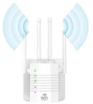WiFi Extender Signal Booster, WiFi Extender, WiFi Booster, Up to 12880sq.ft and 105 Devices, Dual Band 5GHz/2.4GHz, WiFi Extenders Signal Booster for Home, with Ethernet Interface, Internet Extender