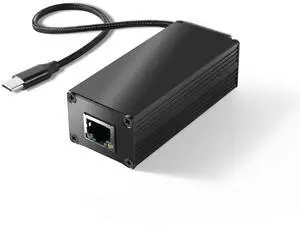 REVODATA 25W Gigabit PoE to USB-C Driver Converter for Phone/Tablet, PoE to Type-C Power Output with Ethernet 2 in 1, 5V/9V/12V/15V/20V Adaptive Output, Plug & Play (GPD2CAT-20V)