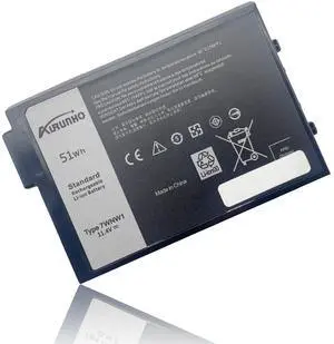 AURUNHO 7WNW1 Laptop Battery Replacement for Dell Latitude 5424 5420 Rugged Latitude 7424 Rugged Extreme P137G P85G P86G P137G001 P137G002 GK3D3 DMF8C DMF0C DMF8C DP3KF 0DMF8C 451-BCHV 11.4V 51Wh