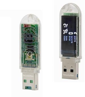 Generic Lucky Miner V3 USB Mini Bitcoin Miner Solo BTC Lottery Mining Device with Display SHA-256 Asic Chip Crypto Miner