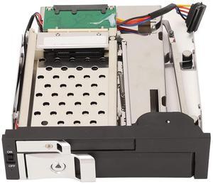 SATA Hard Drive Bays Dual Bay, Support SATA I/II/III, 6Gbps Speed, with Hot Swappable Function, Trayless Design for Quick Installation and Removal for 2.5 Inch 3.5 Inch SATA Hard Drives