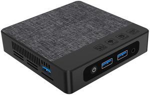 intnucpc Mini pc N4000 (up to 2.6GHz) PC Mini Computer 6GB LPDDR4 64GB eMMC Desktop Small PC Support M.2_2280 SATA SSD Max 2TB for 4k Dual HDMI, USB3.0,Dual-Band Wi-Fi,BT, Gigabit Ethernet