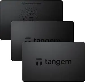TANGEM Wallet Pack of 3 - Secure Crypto Wallet - Trusted Cold Storage for Bitcoin, Ethereum, NFT's & More Coins - 100% Offline Hardware Wallet