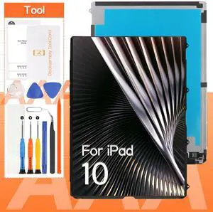 Screen Replacement for iPad 10 10th Gen 2022 A2696 A2757 A2777 10.9" LCD LED Panel Display Repair Parts Kit,with Screen Protector and Tools(Only LCD,Not Include Touch Digitizer)