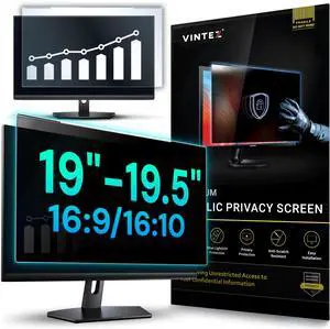 VINTEZ Universal Acrylic 19, 19.5 Inch Computer Privacy Screen Filter for Widescreen Computer Monitors - 17.3" x 11.4" (440 x 290mm) - Monitor Frame Hanging Type