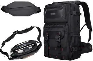 WITZMAN Carry On Travel Backpack for Men Duffle Bags Fit for Laptop Airline Approved Backpack and Nylon Sling Bag Travel Crossbody Bag Waterproof Casual Hiking Daypack
