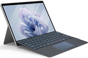 Wineecy Backlit Keyboard for Surface Pro 11/10/9/8/X, 7 Colors Font Backlight Detachable Wireless Type Cover Keyboard with Trackpad/Pen Holder Compatible with Microsoft Surface Pro 11/10/9/8/X 13 Inch