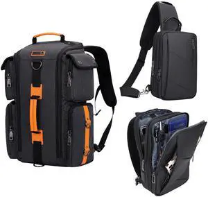WITZMAN Travel Backpack for Men Carry On Backpack Duffel Bag Large Capacity Laptop Backpack and Sling Bag with USB Charging Port Casual Hiking Daypack