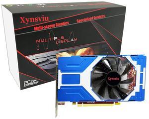 Xynsviu Radeon RX580 8G Graphics Card, with 6 HDMI Monitor Graphics Card,Computer PC GPU GDDR5 128 Bit DirectX 12 PCI Express X16 3.0, DisplayPort Low-Profile Video Cards (AMD RX580 8G 6HDMI)