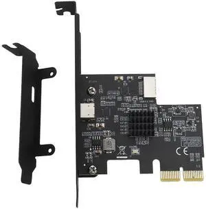 PCIE to USB 3.2 GEN2 Expansion Card for Wins 11/10/7,10Gpbs PCIE 2X Interface Support Type C and Type E Front for ASM3142 Chip PCI Express Card