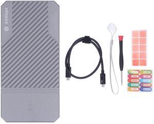 Zyyini M.2 NVMe SSD Enclosure, 40Gbps 4TB Type C SSD Enclosure for M.2 NVME 2280 SSD, External NVMe SSD Enclosure, for Thunderbolt 3 4 Port, for Win, for Linux, for OS X
