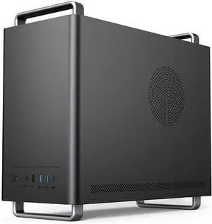 Micro ATX Case, MATX PC Case with Handle for ITX MATX Motherboard, Support for 240 mm Coolers, Graphics Cards up to 310 mm Length, and Micro Power Supply and ATX Standard Power Supply(Without Fans)