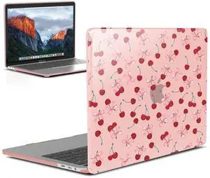 IBENZER Compatible with 2025 2024 M2 MacBook Pro 13 Inch Case 2024-2016 M1 A2338 A2289 A2251 A2159 A1989 A1706 A1708, Hard Shell Case for Mac Pro 13 (2025-2016), Cherry, MT13-CHRY