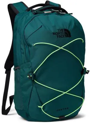 The North Face Jester Everyday Laptop Backpack - PFAS Free, Deep Nori/Meta Lime, One Size