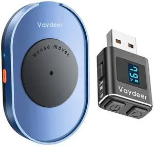 Vaydeer Undetectable Mouse Mover M4  Metal Mini Mouse Jiggler, T5s Mouse Mover with Timer, Noiseless, Simulates Realistic Mouse Movement, Driver-Free,Keeps PC Active