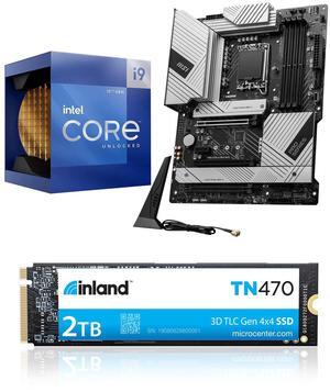 Micro Center 3 in 1 Bundle: Intel 12900K Desktop CPU+MSI Pro Z790-A Max WiFi Motherboard+INLAND TN470 2TB NVMe SSD