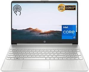 HP Laptop, 15.6" Full HD Touchscreen, Intel Core i7-1165G7, 16GB RAM, 1TB PCIe SSD, Backlit Keyboard, Fingerprint Reader, Webcam, WiFi 5, HDMI, Type-C, Bluetooth, Windows 11 Home, Silver