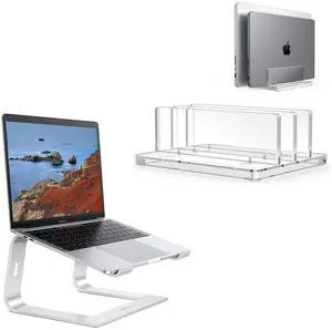 OMOTON Laptop Stand and Acrylic Dual Laptop Holder
