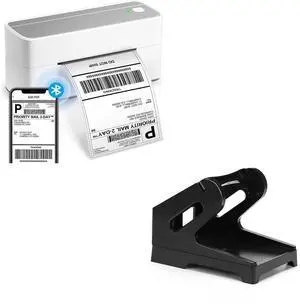 ASprink Bluetooth Thermal Shipping Label Printer and Black Label Holder