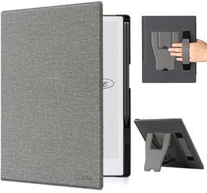 CoBak Case for Remarkable 2 Tablet - Lightweight and Hard Back Shell Protective Book Folio Cover with Built-in Pen Holder - Only for 10.3" 2020 Released (Gray with Stand)