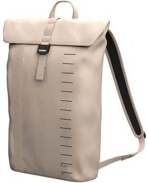 Db Journey Essential Backpack - Lightweight, Durable Rolltop Backpack with Laptop Compartment for Work, and Gym, Travel Backpack with Roller Bag Attachment, 12L - Sand Gray