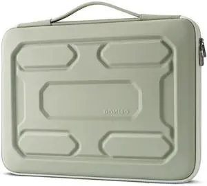 DOMISO 15.6 inch Laptop Sleeve with Handle Shockproof Computer Bag Waterproof EVA Protective Carrying Case for 15.6" Yoga 720 IdeaPad 310 320 ThinkPad T570/HP Envy 15/15.6" Notebooks, Mint Green