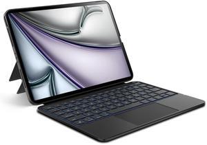 edaiser Detachable Keyboard Case for Apple iPad Pro 11 inch (M4) 2024: Wireless Backlit Keyboard with Trackpad, Magnetic Protective Cover