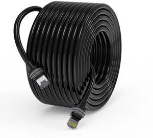 Fanktoo 32.8FT/ 10M Starlink Gen 3 Cable for Star Link Generation 3 V3/ Mini, Replacement Extension Starlink Ethernet Cable Waterproof (Black)
