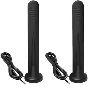 TS9 Antenna, 12dBi External 5G 4G LTE GSM Magnetic Base Antenna,Compatible with Netgear AT&T Nighthawk M6 MR6110 MR6500 M5 MR5100 MR5200 M1 MR1100 LB2120 Hotspots Router 2 Pack