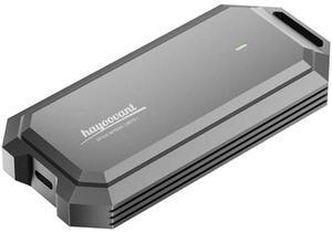 HAYOOVANT 40Gbps NVMe Enclosure with Built-in Fan, Aluminum Thunderbolt 4 & USB 4 M.2 SSD Enclosure for 2280/2260/2242, External SSD Case - Enclosure Only