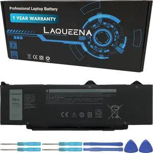 LAQUEENA R73TC Laptop Battery Compatible with Dell Latitude 3340 3440 3480 3540 3580 5340 5440 5540 Series KDM9P DR02P GRWKG 2X1V9 GTG7N 11.4V 54Wh 3-Cell