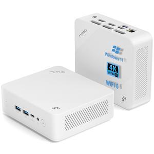 NIMO Mini-PC, 16GB RAM 512GB M.2 SSD Intel 12th Gen N100(Beat i3-1115G4) 4 Cores Desktop Mini PC, Support Upgrade Desktop PC Windows 11 Triple 4K HDMI USB3.2 BT5.2 WiFi 6 Students-Business Home Office