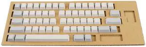 PFU HHKB Professional Series Key Top Set, White, Non-Engraved, 60 Keys, USB, Touch Typing Aid