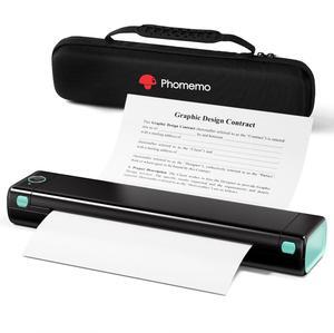 Phomemo M08F Pro Portable Printer Wireless Travel, [Upgrade] Portable Thermal Printer Support 8.5" X 11" US Letter, Inkless Bluetooth Printer Compatible with iOS, Android, PC, Printer with Case