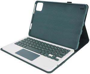Serounder Keyboard Case for Xiaomi Pad 6, for Pad 6 Pro 11 Inch 2023 Tablet, Lightweight Slim PU Stand Cover with Magnetic Detachable Bluetooth Keyboard (Dark Green)
