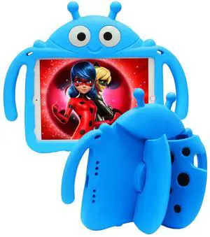 Tading Ladybug Case for New iPad 10.2 - Kids Shockproof Handle Stand Case Cover for iPad 9th/8th/7th Gen - Blue