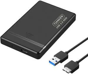 Tianken 750GB 2.5'' Ultra Slim Portable External Hard Drive USB 3.0 HDD Storage for PC, Mac, Laptop, Desktop, PS4, Xbox one