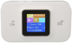 Zyyini 4G Router, 4G LTE MIFI Unlocked 4G Modem Router with Dual SIM Card Slot, Mini Mobile Hotspot Support 10 Devices, Portable for Europe Asia Region, for Travel